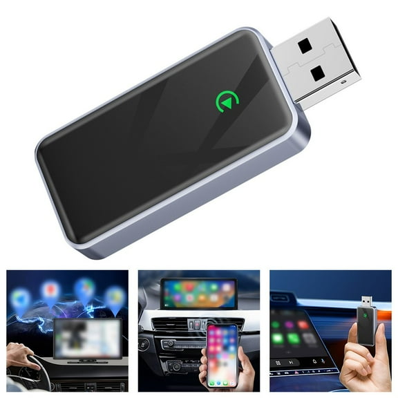 Car Wireless For-CarPlay Adapter For IOS 10+ Plug -Play Converts Wired To Wireless-CarPlay AIBox Wireless Adapter Spotify Waze
