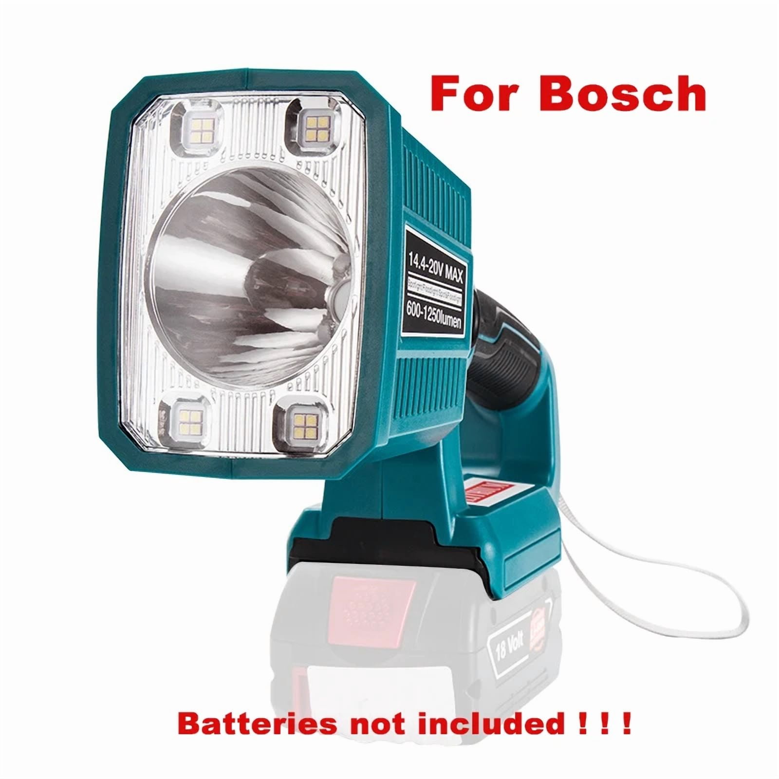 Car Working Lamp Li-ion Battery Adapter USB Charger Outdoor Work Light For Bos*ch 18V Battery BAT609