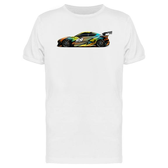 Car Wrap Decal Design T-Shirt Men -Image by Shutterstock, Male Small