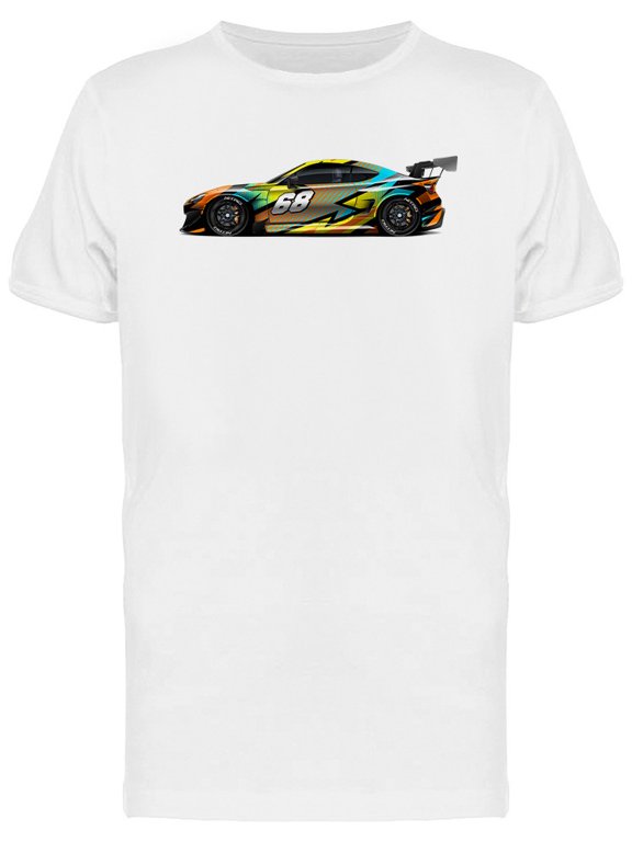 Car Wrap Decal Design T-Shirt Men -Image by Shutterstock, Male Small