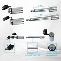 Car accessories Alu Adjustable Trailer Drop Hitch,2inch receiver,8 inch adjustable,Car accessories