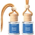 thumbnail image 1 of Car air freshener, hanging car air diffuser, ocean scent, long-lasting fresh car odor eliminator, cute car accessories 2 packs, 1 of 5