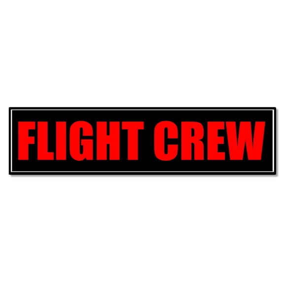 Car airplane aircraft airport flight crew humor joke sticker decal 5"