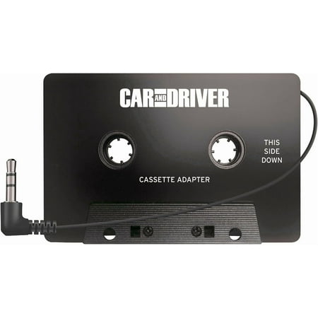 Car and Driver - Car Cassette Deck Digital Audio Adapter with 3.5mm AUX plug - Black