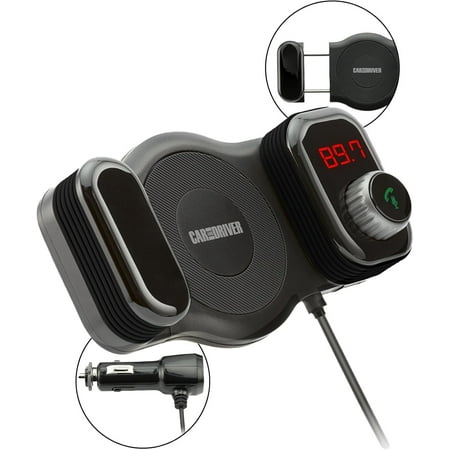 Car and Driver - Vent Mount Bluetooth FM Transmitter - Black