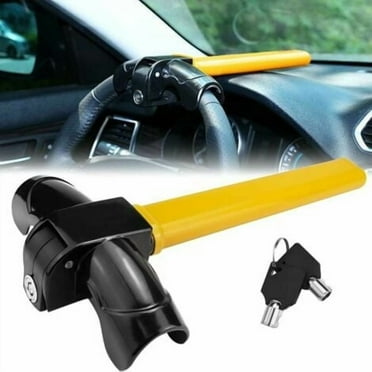 Car anti-theft steering wheel lock, providing safety and locking of the steering wheel, universal and easy to use.