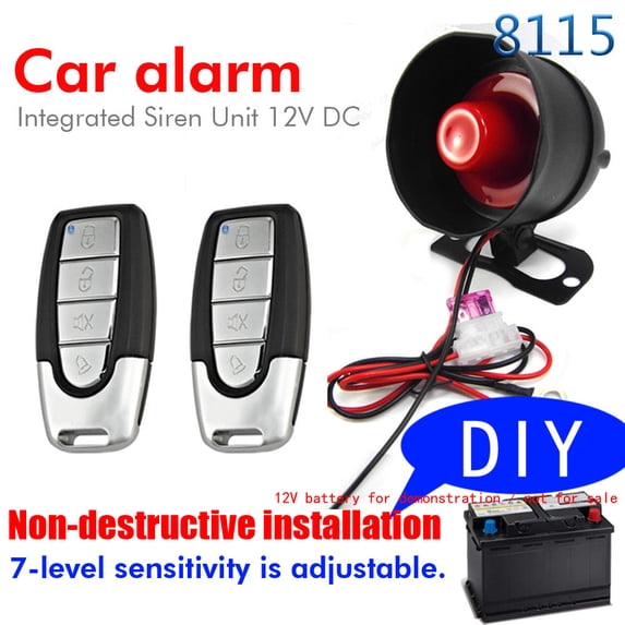 Car antitheft alarm,Alarm 12volt Sensitivity Vehicle Alarm With 2 Remote Alarm With Car Alarm Huiop Alarm Antitheft Remote 12v Universal With Remote 12v Buzhi