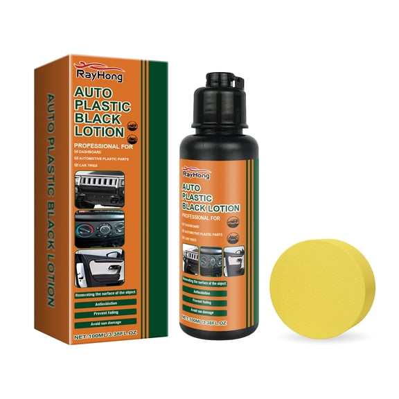 Car black plastic polishing paste, car beauty and maintenance, black shiny plastic refurbishment and care agent