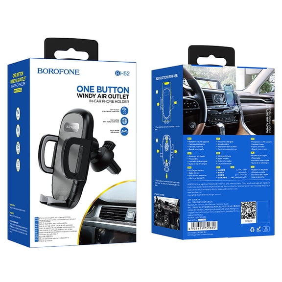 Car cell phone holder center console dashboard glass air vent car mount auto supplies