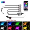 thumbnail image 1 of Car environment  decorative lights Auto Interior Ambient Lamps with APP control Car Atmosphere Led Foot Light USB Lighter, 1 of 11