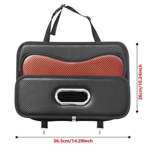 Car for SEAT backrest bag, car document multiple pocket bag storage, Pu erh leather box storage box-