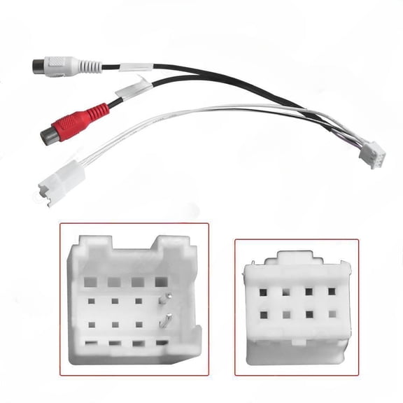 Car general 9/10 inch Android large screen navigation host 8-pin audio cable adapter retains CAN cable RX/TX interface