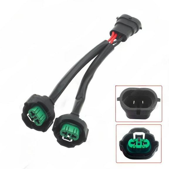 Car general headlight harness, car H11 male and female socket wire, one to two double head conversion wire, HID lamp conversion wire