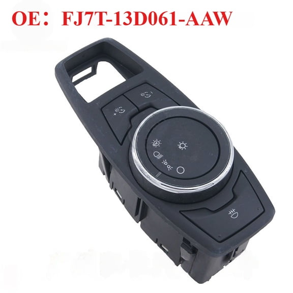 Car headlight control switch, light adjustment control switch FJ7T-13D061-AAW suitable for Ford