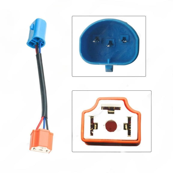 Car headlight general H4 to 9004/9007 socket plug adapter wire Ceramic socket wire adapter wire with pin
