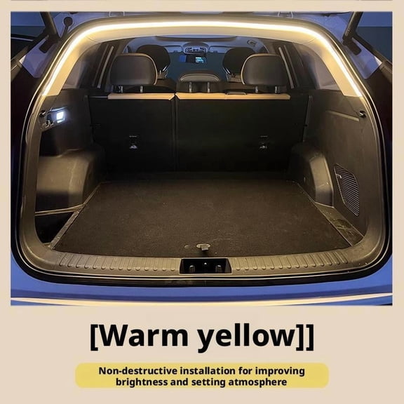 Car high brightness trunk ambient light interior light LED tailgate automatic sensing strip M9E5 wiring decoration