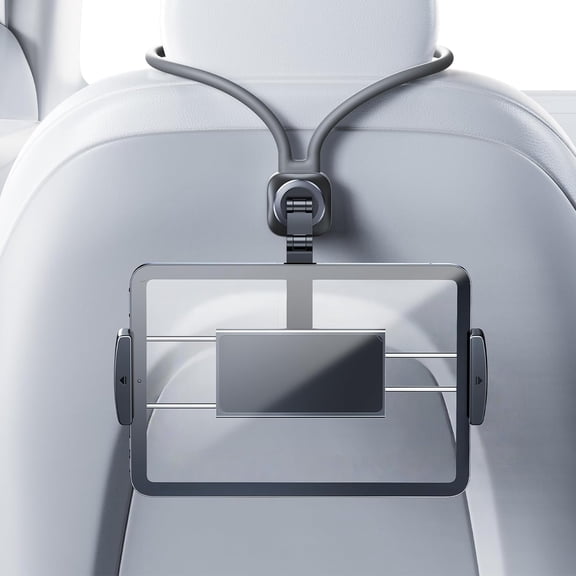 Car iPad Tablet Holder Back Seat Accessories for Tesla/Sport/Bucket/Performance Seats, Rear Headrest Tablet Hanger Mount for Kids/Adults, Road Trip Essentials with Car TV/Entertainment Gadgets