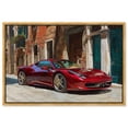 thumbnail image 1 of Car in Italy Canvas Print Car Art by Art Remedy, Gold Frame, 54 x 36, 1 of 6