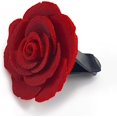 thumbnail image 1 of Car or indoor use blooming rose air freshener, realistic fashionable detailed 3D printed plastic (eco-friendly), magnets and clips (car, air purifier, fridge, microwave, shelf) - solution not include, 1 of 5