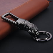 BBSISGO Personalized Mens Key Ring, Silver, 1