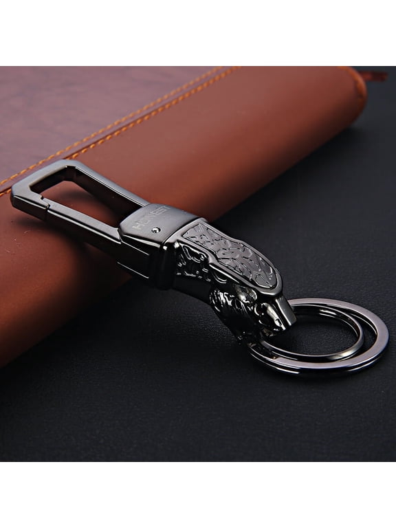 Personalized Men's Key Ring, Silver, 1