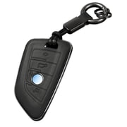 Car leather keycase For BMW Key Fob Cover with Keychain Fit for BMW 1 2 3 4 5 6 7 X1 X3 X4 M2 M3 M4 M5 M6 Series GT3 Smart Keys Case Protector