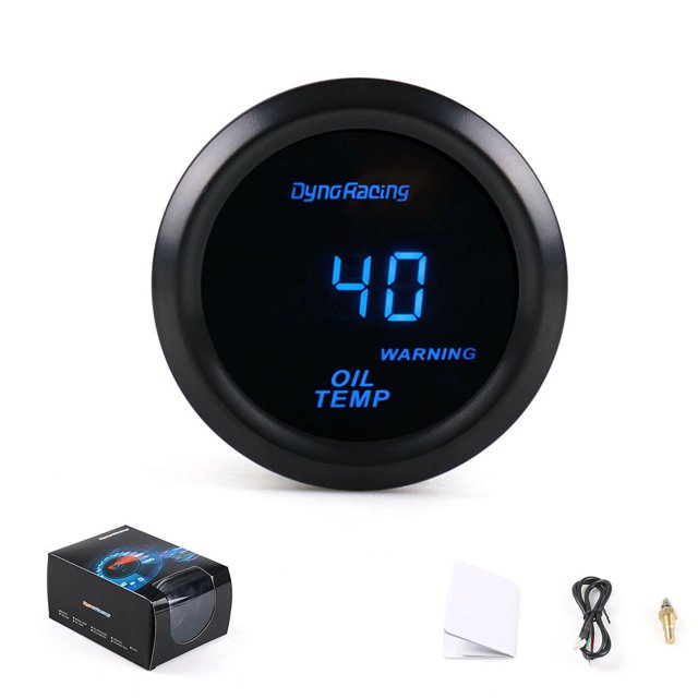 Car modification meter 12v Universal blue light digital display rotary