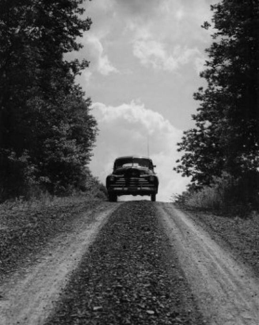 Car moving on country road Canvas Art - (18 x 24)