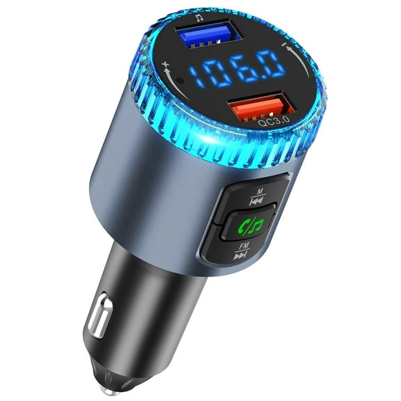 Car mp3 player bluetooth fm transmitter receiver dual usb multifunctional car charger BC77