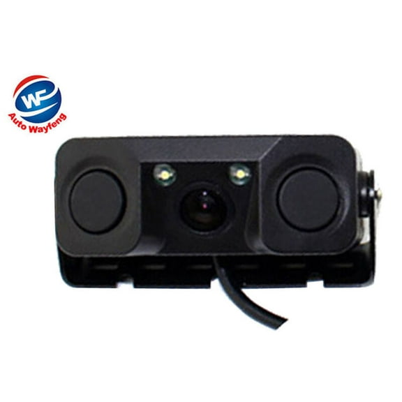 Car parking review video camera with 2 sensors bi bi car alarm display system