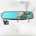Car rearview mirror driving recorder front and rear single and double