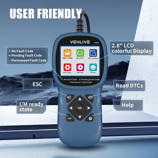 Car scanner OBD2 Multifunction Vehicle Fault Diagnosis Instrument
