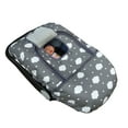 thumbnail image 1 of Car seat Covers for baby, Baby carseat Cover canopy, door open with flap cover, Thick Padded, perfect for winter, Grey cloud;, 1 of 7