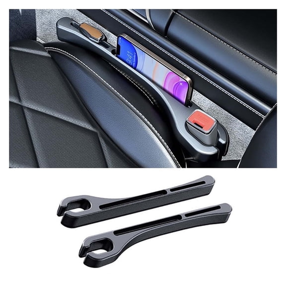 Car seat gap filler strip, car seat gap leak proof storage strip, anti falling mobile phone debris gap filler strip, 2-piece set