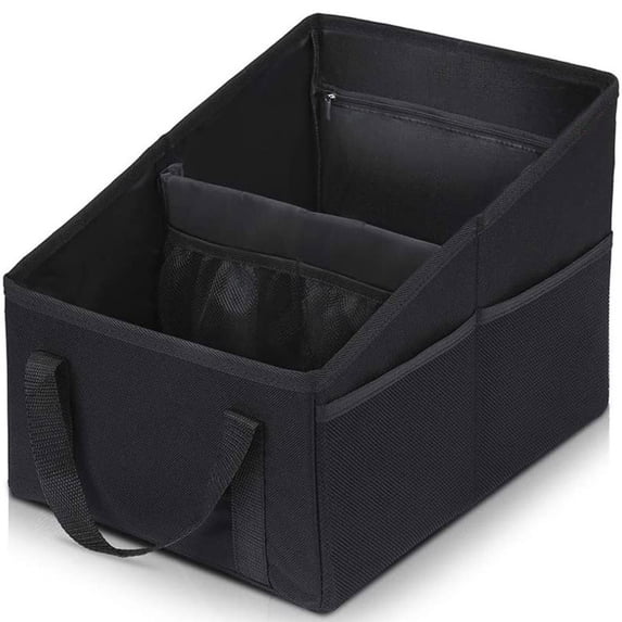 Car seat organizer for front and back seat, seat storage bag