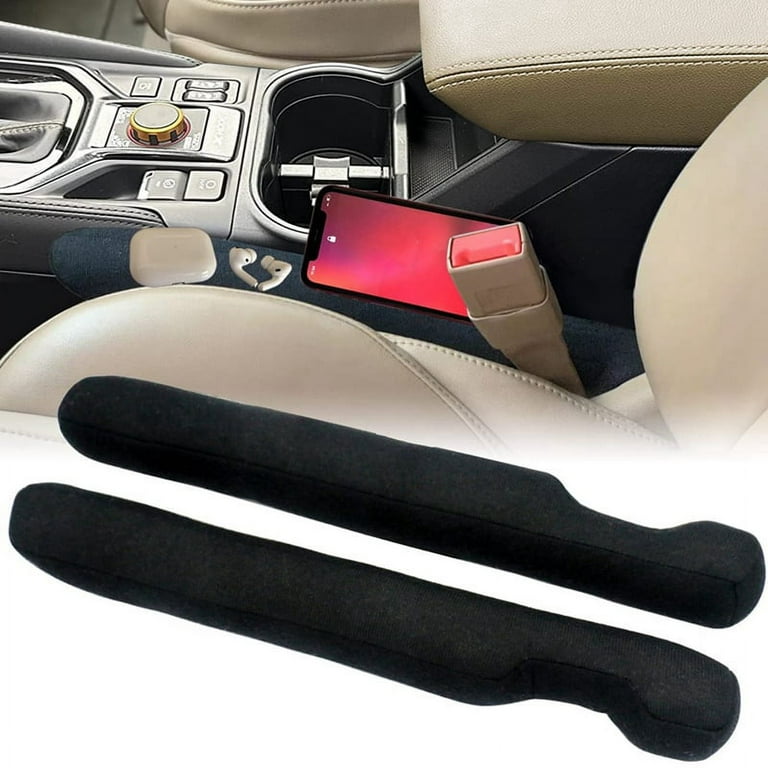 Leather Car Seat Gap Filler Universal Fit Organizer for Most Cars Trucks  SUVs Stop Things from Dropping, Pack of 2