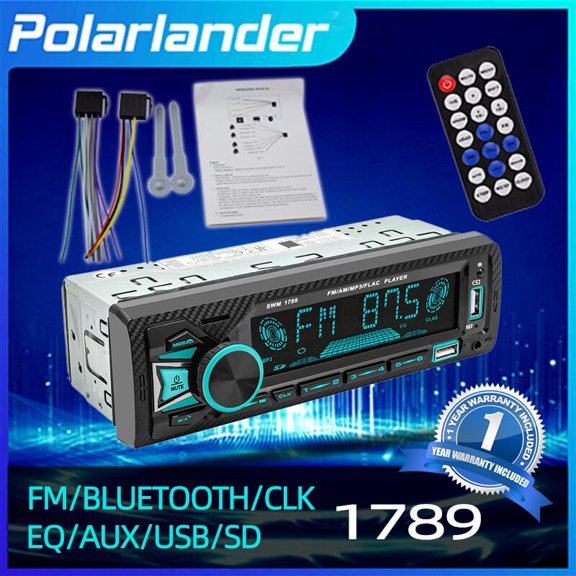 Car stereo 1 Din Car Radio Audio Copy Function BT FM USB TF AUX Bluetooth AI voice Smartphone APP Control Multimedia Player 60W*4 12V