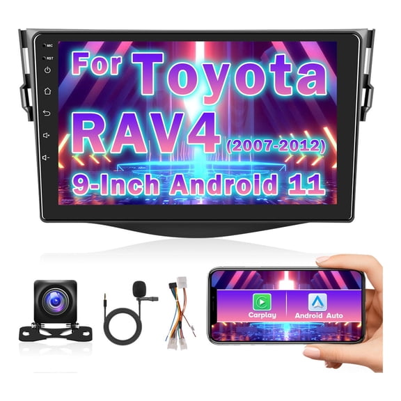 Torovo Car Radio Car stereo Android 11 9 In C/carplay P/toyota Rav4 2007-2012