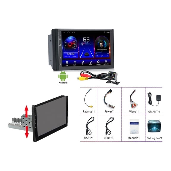 Torovo Car Radio Car stereo Android Wifi Gps Bluetooth 1 Din Usb More 2+32G