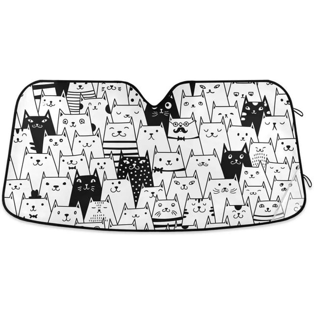 Car sunshade Oarencol Palm Tree Car Windshield Sun Shade Tropical