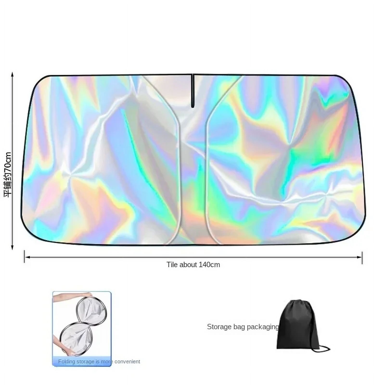 Car sunshade front window sunblock thermal insulation blinds Interior ...