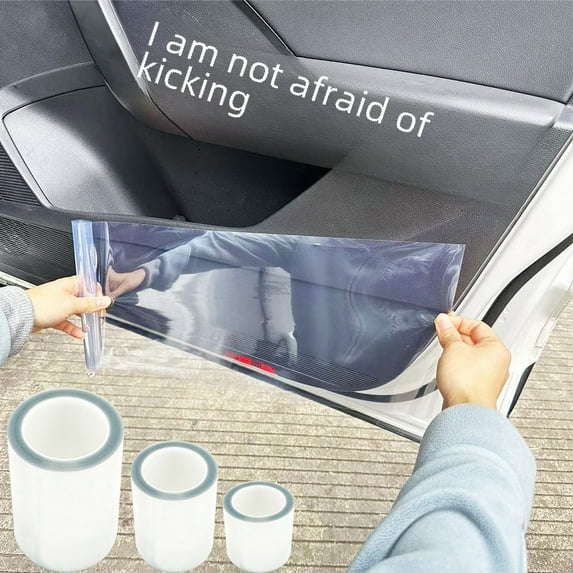 Car transparent protective film door sill paint anti-kick film transparent sticker car handle protection film invisible car film sticker