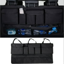 Car trunk storage hanging bag, seat back storage bag, SUV rear seat multifunctional storage net bag supplies