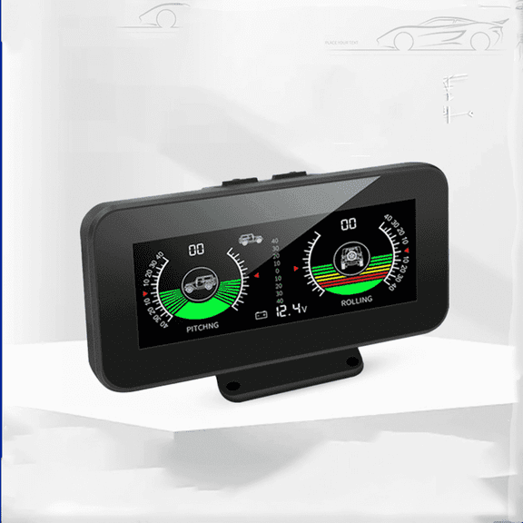 Car universal high precision slope meter level balancer off road hud head up display voltmeter