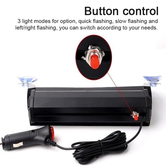 Car warning lights,Safety With 3 With 3 Modes Advisor Safety With Car 8 Led Modes Car Vehicle Cup Lamp Windshield 3 Modes Car Windshield Advisor Safety Lamp Windshield Advisor 8 Led Suction