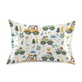 thumbnail image 1 of Car with Animal Pillowcase Queen Size 30''x20'' Satin Double-Sided Print Soft Wrinkle Resistant, 1 of 9