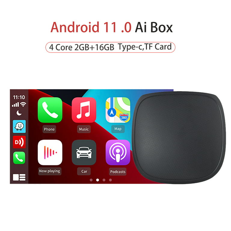 Magic Box 2.0 Apple CarPlay Wireless Adapter CarlinKit Android Auto V3 Box  Android System/QCM450/8core/GPS+Glonass/Google Play/4GB+64GB(Only for with