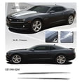 thumbnail image 1 of CarBeyondStore, Compatible with - Chevrolet Camaro 2009 to 2015 Gloss Black Javelin Side Stripe Vinyl Graphics Kit, 1 of 1