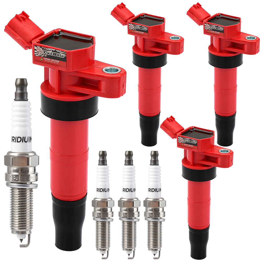 CarBole 4 Pcs UF611 Ignition Coils & Spark Plug Compatible with 2009