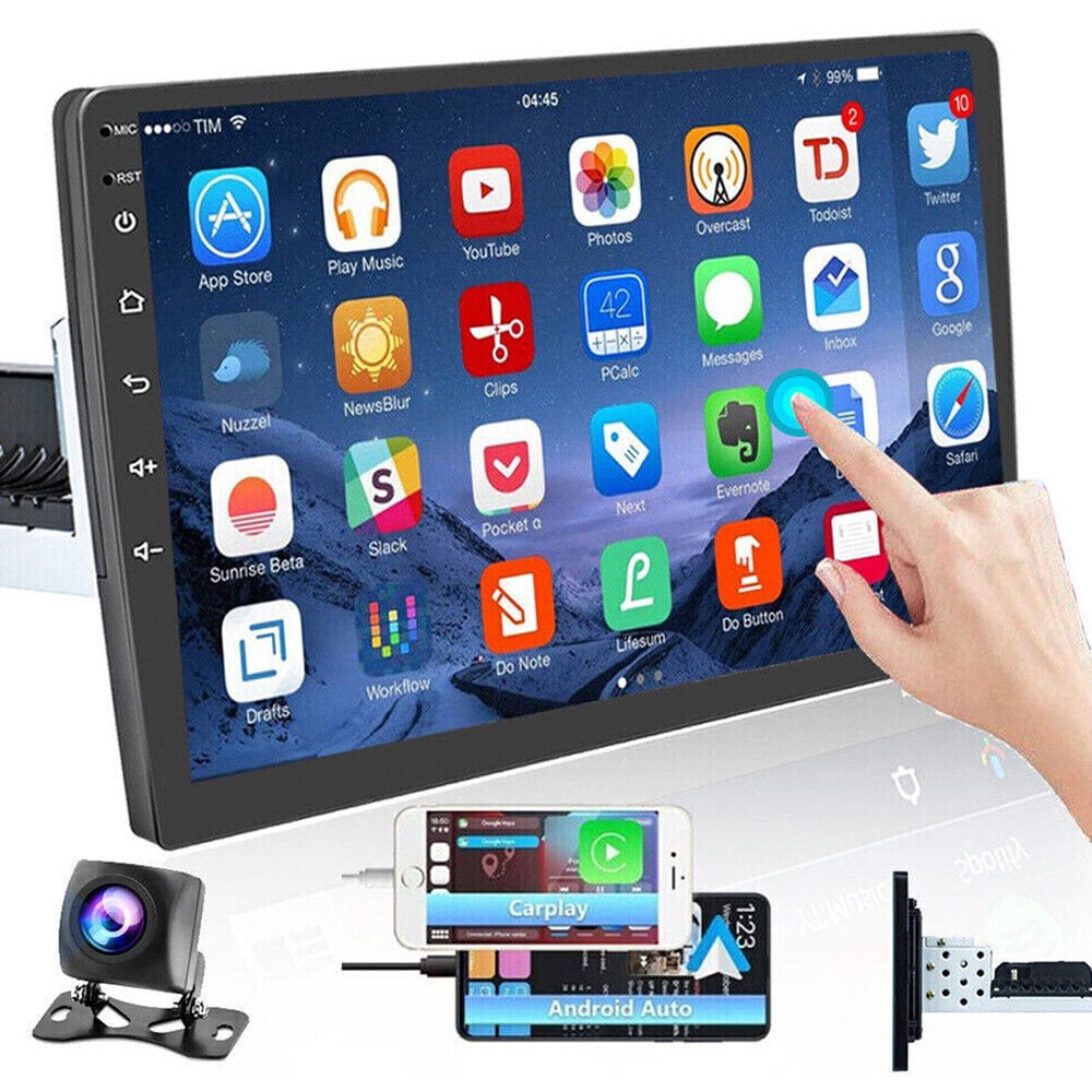 CarBole Universal Car 9" Touch Screen Carplay Single Din Stereo Radio